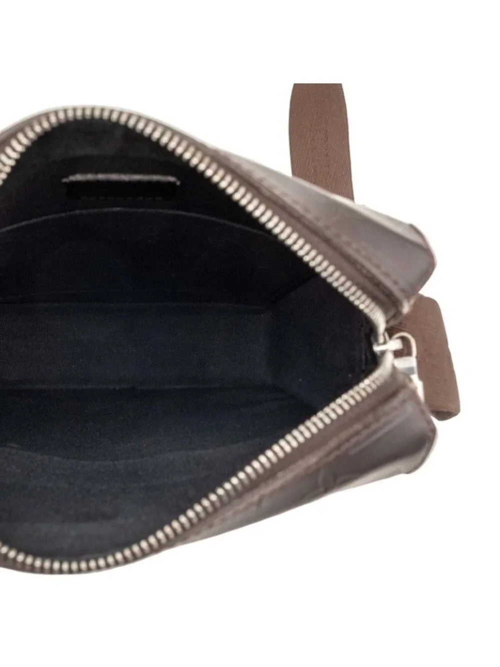 Louis Vuitton Monogram Glace Bobbi Crossbody Shoulder Bag Cafe Brown Leather